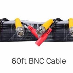 X5 new packed BNC video cables for all surveillance cameras 60FT (18M)