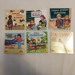 Sechs Pixi Bücher mit Themen rund um die Einschulung