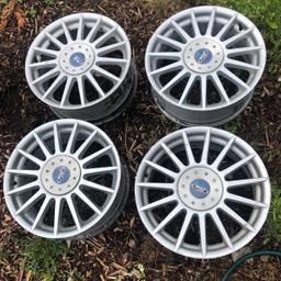 Ford Focus st 17 inch alloy wheels will also fit fiesta and other ford model 4x108
Face is ok but backs off wheels has surface corrosion but isn’t to noticeable when on car