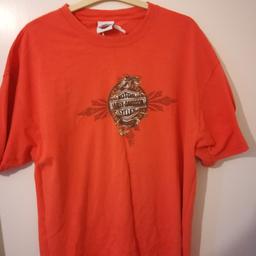 Hello here I have my official men's harley davidson XL t-shirt only worn couple of times from the Shaw Sussex store still lots of life in it but label was caught while washing 
Thanks for looking feel free to ask any questions
Happy to post at buyers cost to