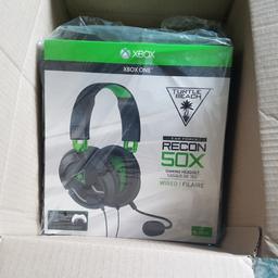 Brand new gaming headset turtle beach 50X recon Xbox One S, Xbox One, PS4 and PS4 Pro

Turtle Beach Recon 50X Stereo Gaming Headset - Xbox One S, Xbox One, PS4 and PS4 Pro, Also Nintendo Switch

Brand new not used.

Pick up only at E6 beckton park area, only message if you can pick up around E6, beckton park area.