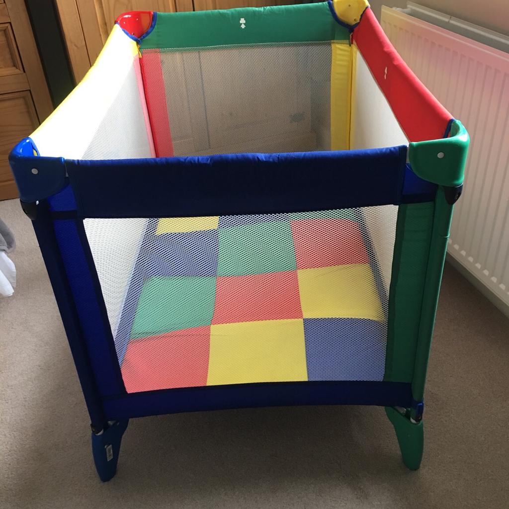 graco-red-yellow-green-and-blue-travel-cot-in-rh10-crawley-for-5-00