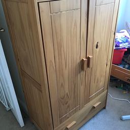 Wardrobe 53 x 32 x 19
Draws 33 x 32 x 14.5

Good clean condition, collection only.