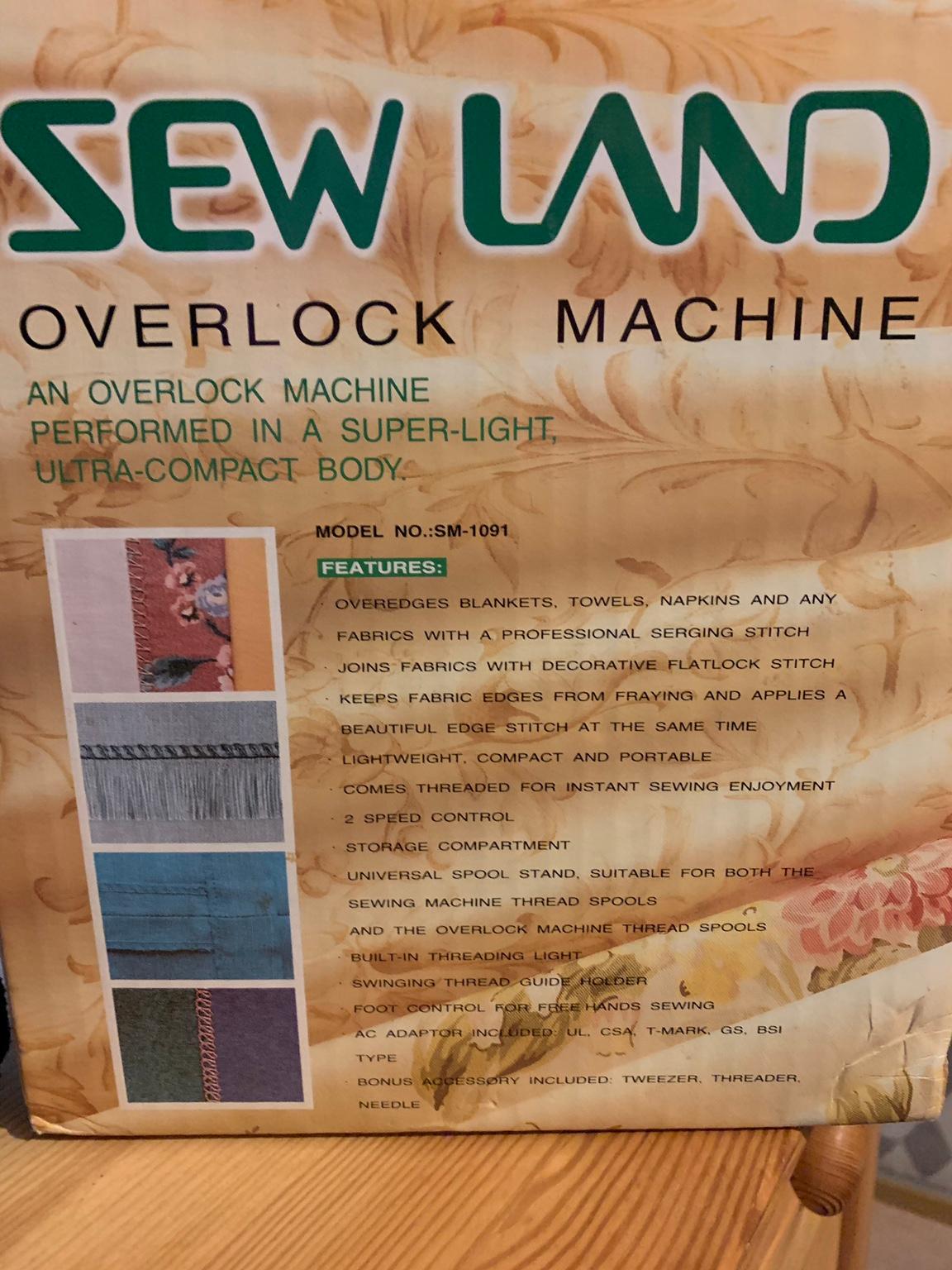 Sew Land Overlock Machine in TF3 Telford for £20.00 for sale Shpock