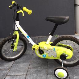 Wir verkaufen ein Kinderfahrrad von Decathlon. Fahrrad ist gebraucht mit ein paar Gebrauchsspuren, technisch einwandfrei. Wurde Anfang des Jahres generalüberholt. 

Nur Selbstabholer