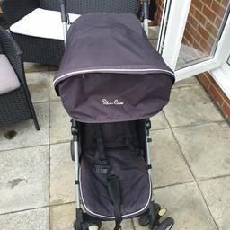 good used condition from pet and smoke free home.
please see photos
folds easily, carry strap, recline near flat suitable from birth. comes with liner/ cosy toes and rain cover
