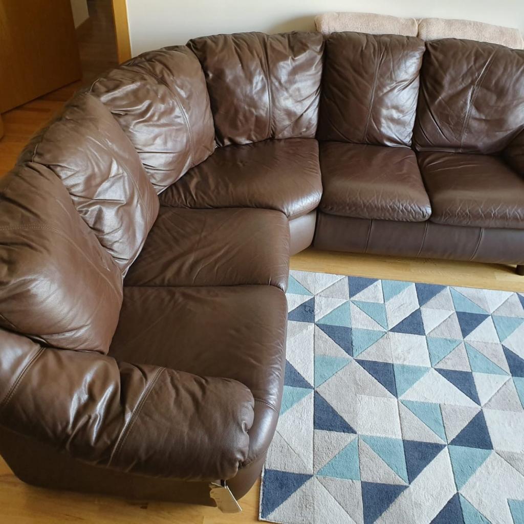 5 seater real leather sofa, dark brown in DA1 Dartford für 150,00 £ zum