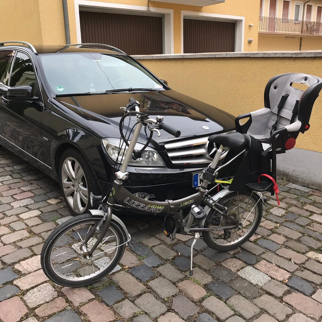 ALU Klappfahrrad mit Kindersitz (Lizzard) in 67547 Worms fr 130,00  zum  Verkauf | Shpock DE