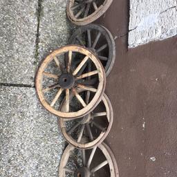 alte Holzwagenräder für Deko pro Stück 20€