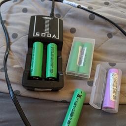 Efest external ecig mod battery charger with 4 18650 batteries - good used condition

check my other listings for tank & mod