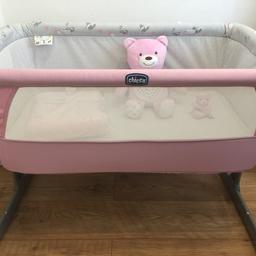 Used only couple of times my little one didnt like it.
Good as new condition
With box and bag
Free blanket and musical bear

Collection in Hendon