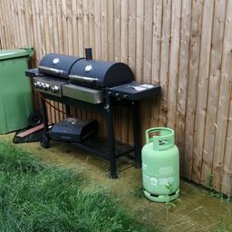 Gas barely used. BBQ and pizza oven not in the best condition due to weather but still usable. Collection only.