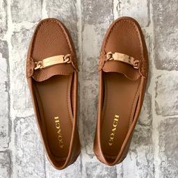 Brand new, unworn, coach loafers.
Leather
Colour: Tan/Brown
Size: 7.5US / 5.5UK
