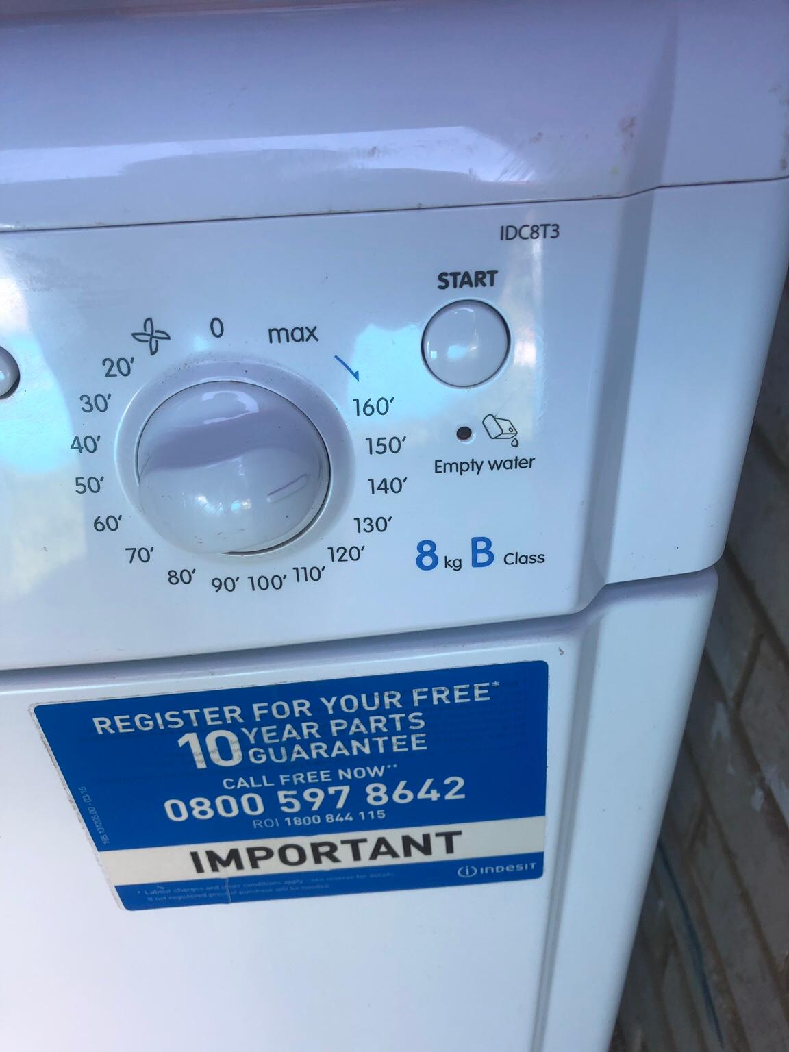 Indesit IDC8T3 Condenser Tumble Dryer in BR8 Sevenoaks for £65.00 for