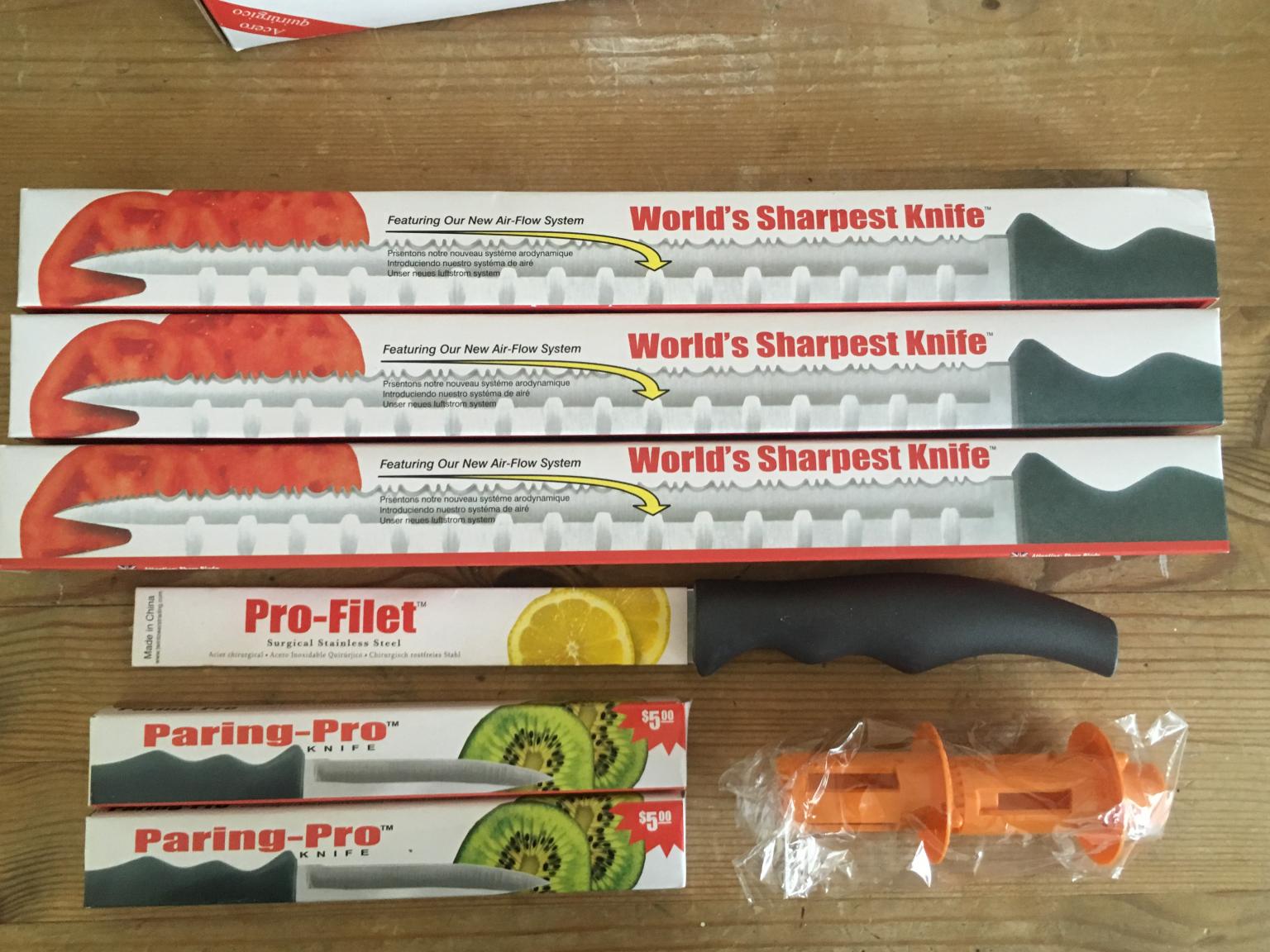 Brand new world s sharpest knife set in blaby f r 10 00 zum verkauf