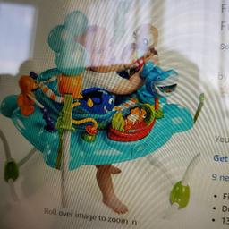 Great help for new mums used condition but clean and no damage. packed away so first pic is how it is set up second pic actual jumperoo.