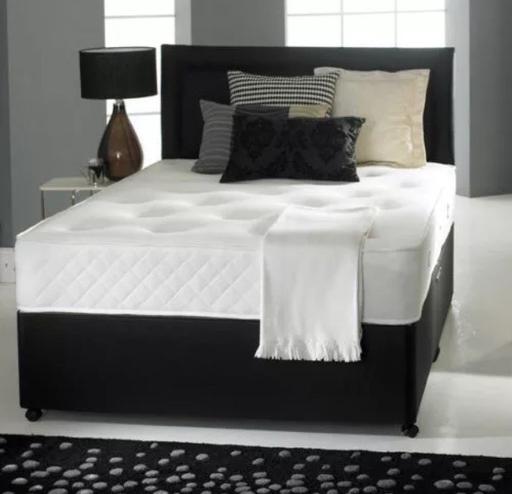 Buy & Sell West Yorkshire Wakefield - Photos for Black or Grey Divan Fabric bed & Mattress