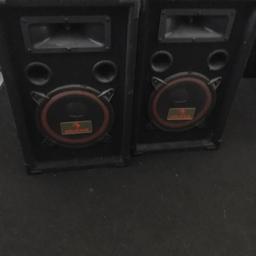 Speakers and amp , amp is 120watt x 2 at 8ohms and 2x 240 watts at 4ohms