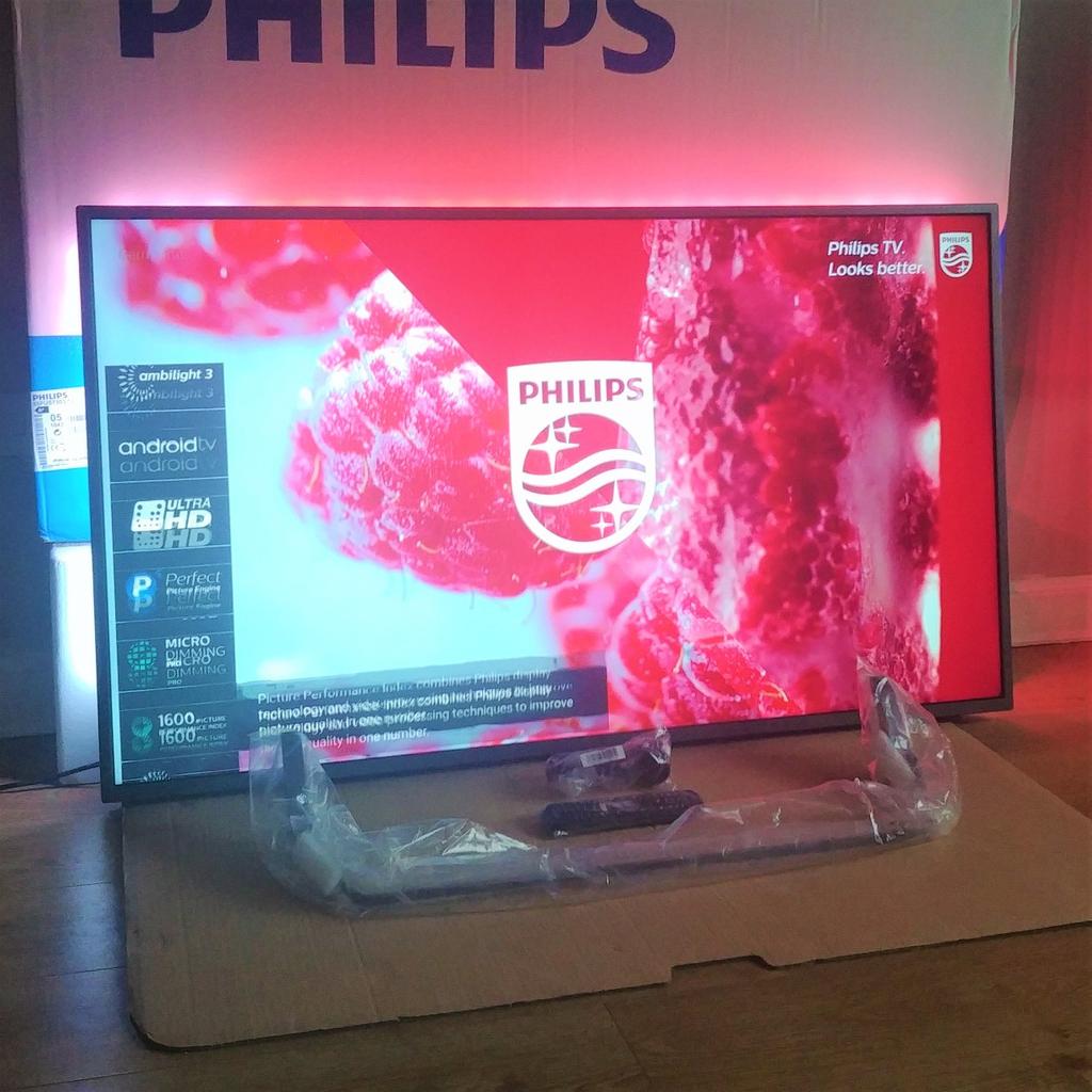Philips 55" Ambilight 4k HDR Smart TV 1600pi in L36 Knowsley for £485.