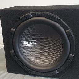 1000 watt fli 12 inch sub

360 watt fli amp

Hardly used ready to use

Got a good sound to it

About 6 months old cost £200 plus

07908 919411

No silly offers thankyou