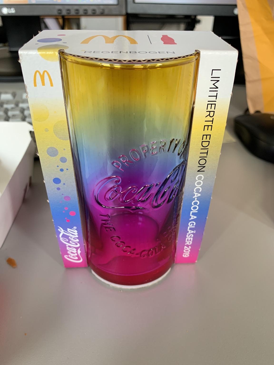 Limitierte McDonalds Regenbogen Glas in 67059 Ludwigshafen am Rhein für 10,00 € zum Verkauf