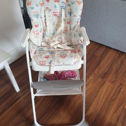 I have two immaculate high chairs available that have hardly been used as my babies preferred to use a booster seat type chair for all meals

35 each or two for 60? 
collection or local delivery for fuel cost?