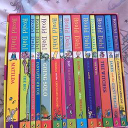 Childrens complete box collection of Roald Dahl books. Cost £93.85 brand new, they have never been touched, bought for my boy and he’s not interested, so never been out of the box