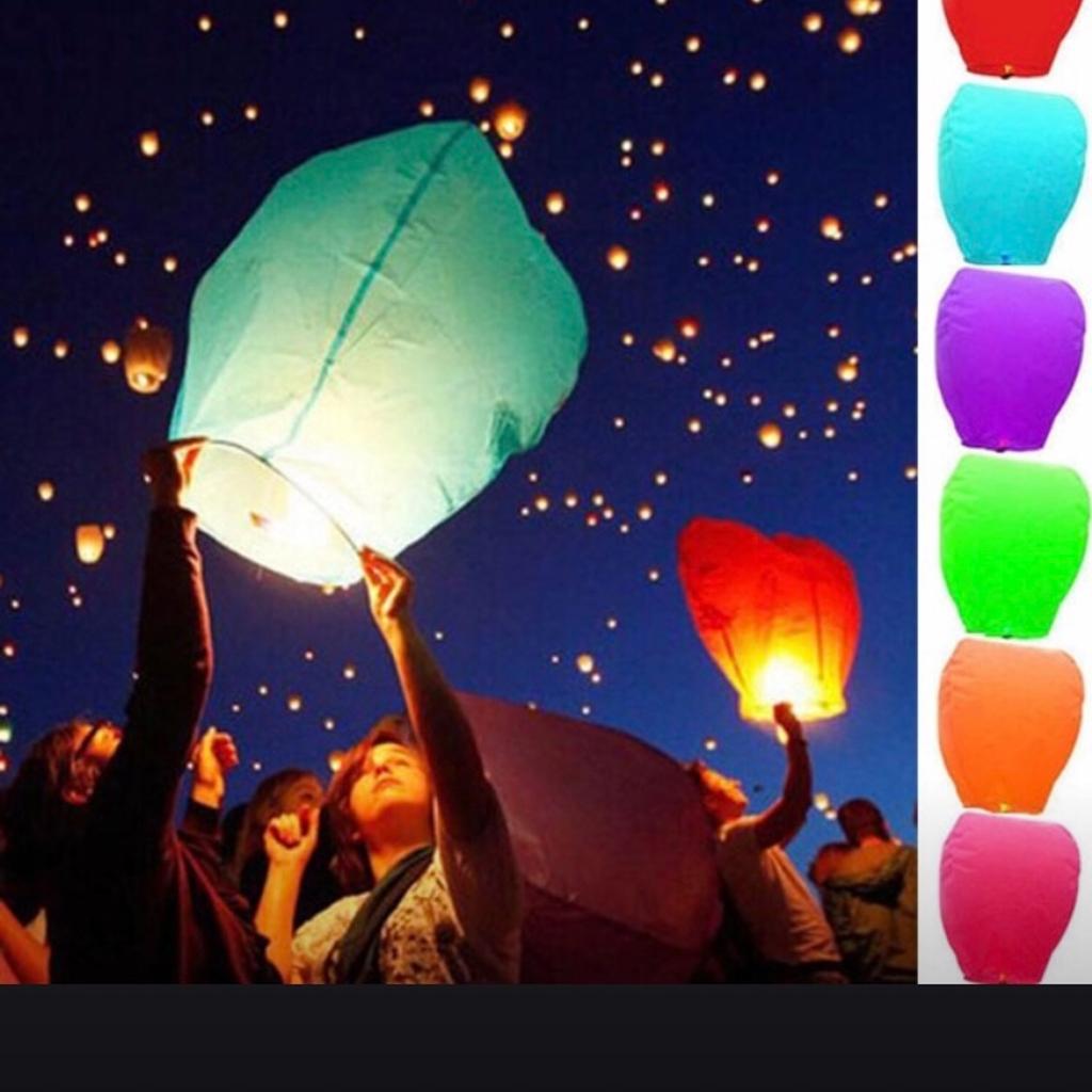Flying paper lanterns x30 in NewcastleunderLyme for £10.00 for sale