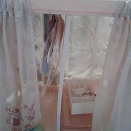 changing unit has wardrobe and shelfs underneath and comes with some hangers ex condtion