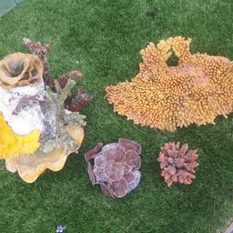 plastic coral all sold together