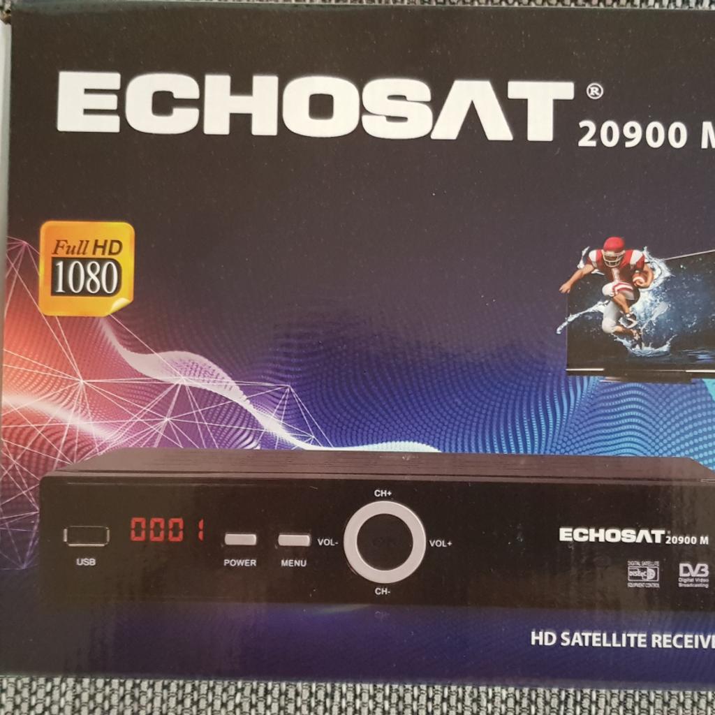 Echosat 20900 Digitaler Satelliten Receiver - (HDTV, DVB-S/S2, HDMI, SCART,  2X USB 2.0, Full HD 1080p) [Vorprogrammiert für Astr