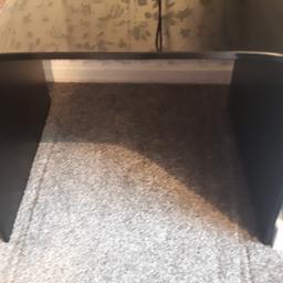 nest of 3 black glass tables. good quality and a solid piece of furniture