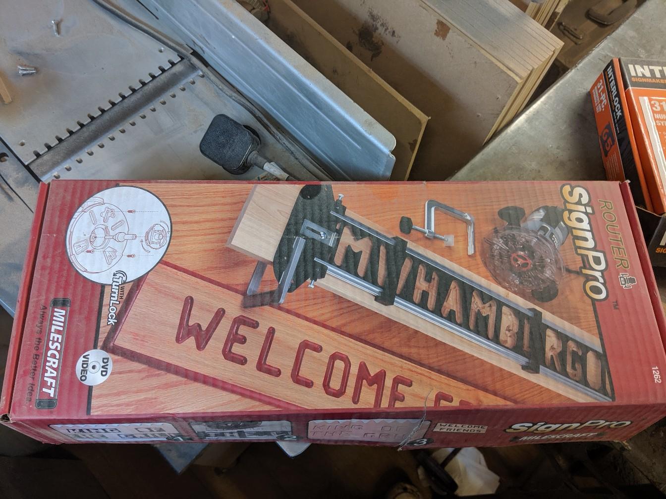 milescraft sign pro. router sign kit in Wealden for £50.00 for sale