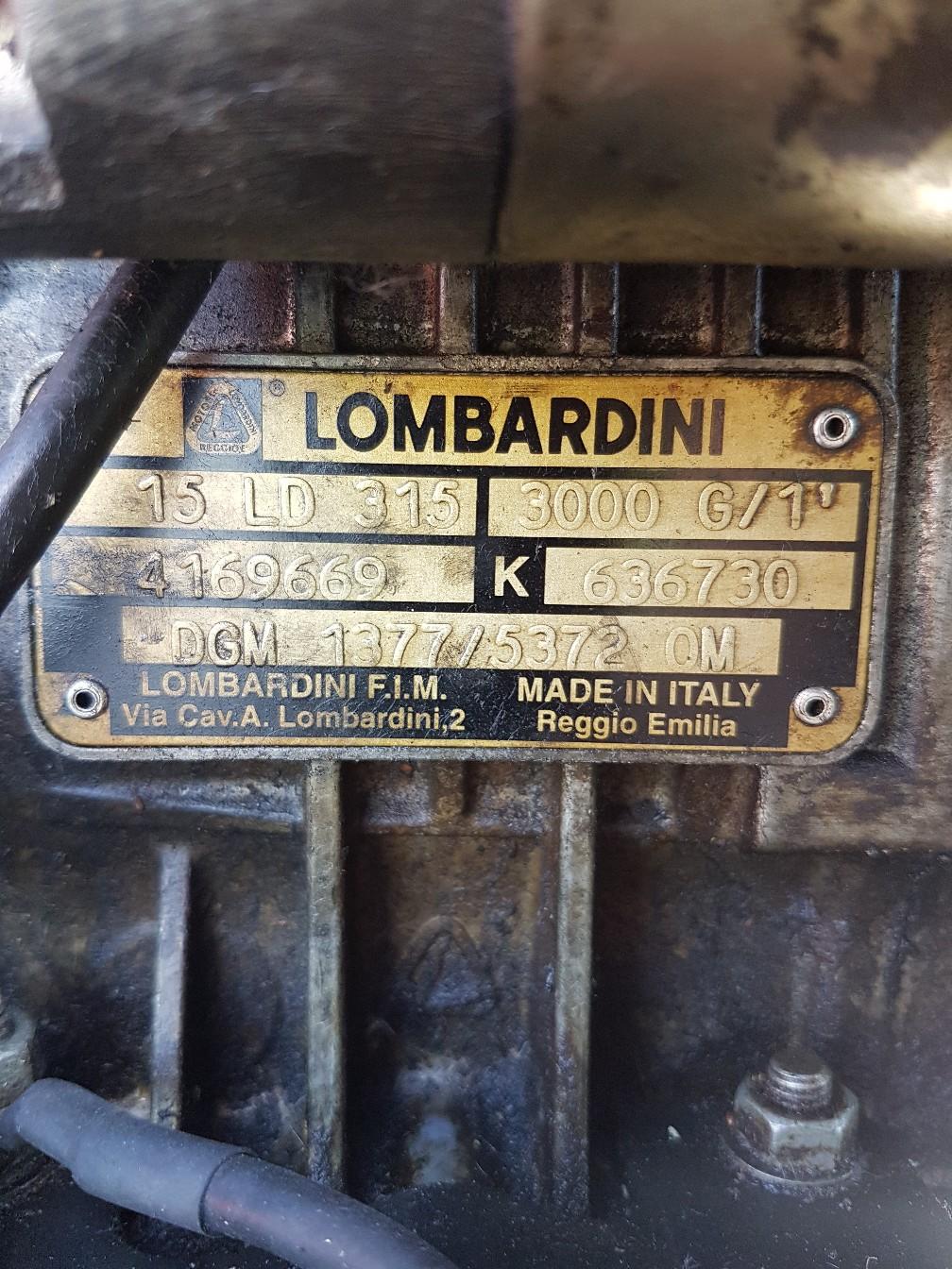 Lombardini 15LD315 Engine Diesel Generator in DE13 Staffordshire for £