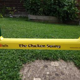The chicken swing is suitable for poultry of all ages and breeds.Ideal to hang in any coup.Adjustable ropes up to 180cm .The perfect boredom buster .Excellent condition , Bargain £10 .Collection only .