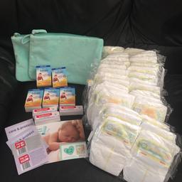 Baby products perfect for Hamper, Nappy cake or
Baby gift or even for own use.
60 Pampers nappies
2 easy carry case for nappy and accessories
5 baby D drops
3 sudocrem care and protect
£2.00 money off coupon for Pampers
And money off coupons towards next purchase of sudocrem.
£7.50 no offers / time wasters pls