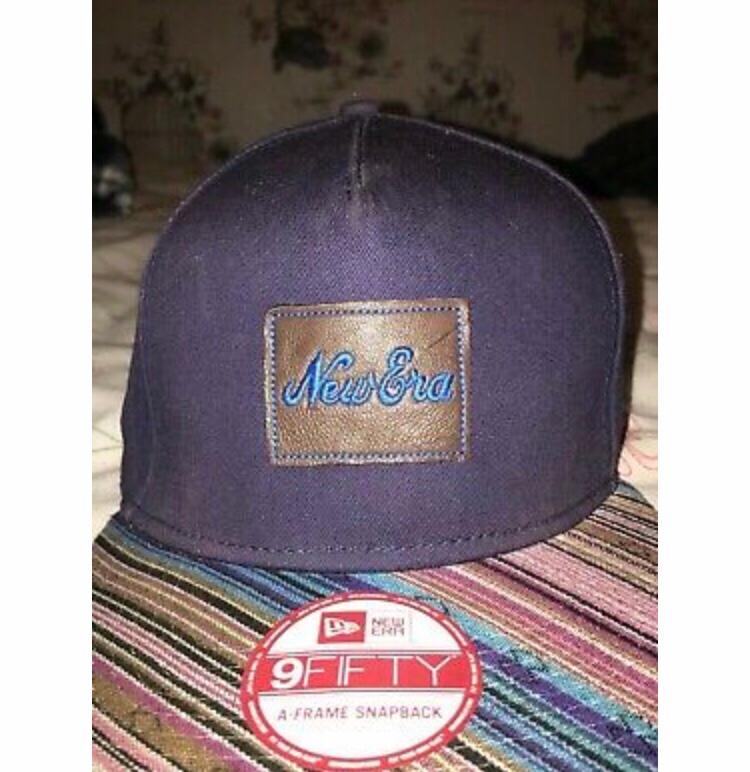 Casquette New Era A-Frame 9Forty Snapback En Moleskine Navy - Taille Unique, 100% Coton, Neuve Avec étiquettes