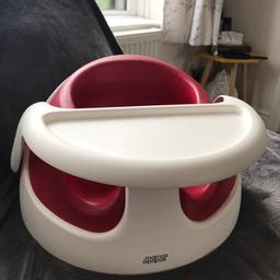 Pink insert with some wear to foam which does not effect use (see picture as small chunk musing at top and two small holes near bottom)
Plastic seat and tray in great condition
Collection only