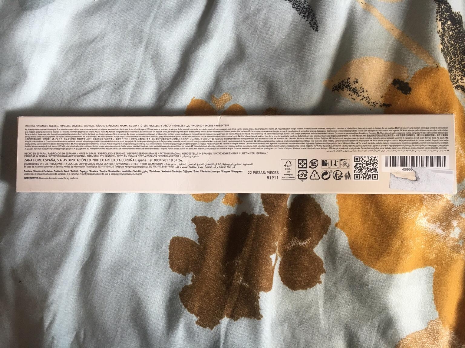 Zara Home White Jasmine Incense Sticks in Par für 2,00 £ zum Verkauf