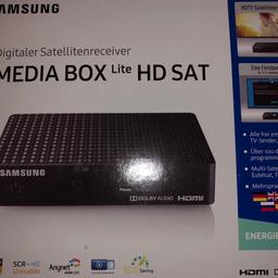 Verkaufe hier meinen Nagelneuen Samsung GX-SM530SL Media Box LITe HD Sat Receiver. 

Voll funktionsfähig und ohne Schäden, Kratzer o.ä.
 
Bei Fragen gerne melden! 
Neupreis liegt bei 55€