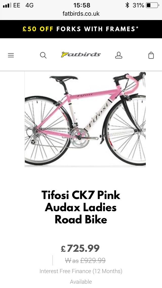 Tifosi CK7 pink road bike in Barnsley for £250.00 for sale Shpock