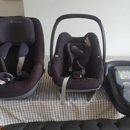 Maxi Cosi bundle 0 to 4 plus. Used but in good condition. Isofix included. Welcome to view.