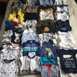 Mix of baby boys clothes. Ralph Lauren, next, tu, mamas & papas. Shirts, pants, tops, t-shirts, coats, hats. jumpers, Age 6-9 & 9-12. Over 70 items. Plz take a look at my other items.
