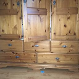 Very solid wood wardrobe for sales due to relocation.