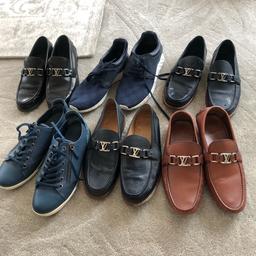 Authentic Louis Vuitton loafers and trainers all size 7 in very good condition like new they have just been sitting in the cupboard no boxes or receipts message me for more pics will do 2 pairs for 200 or 1 for 120