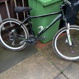 Good condition 
Everything works as it should 
Hydraulic brakes
Rock shock forks