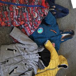 5x coats - 2 raincoats and 3 winter coats
Batman tracksuit and black and white tracksuit
6x bibs and pawpatrol sun hat
2x gowns Ben 10 and bob the builder and a par of pj pants
3x sun hats
1x dungarees , 6x pants , 1x jumper,1x jacket ,1x suit, 5x shorts, 5x long sleeve tops and 3 c short sleeved tops
Also comes with a little pair of Sandles size 6 and a light up pair of sketchers size 4