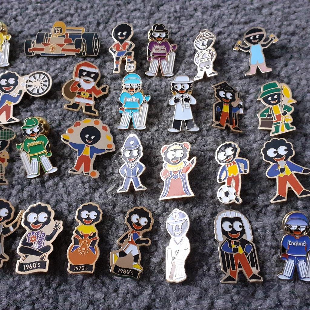 Various Robertson's Jam Golliwog Pin Badges in S43 Bolsover for £4.00