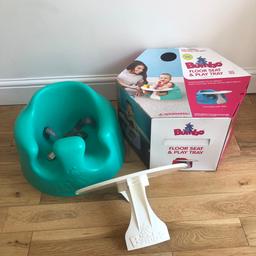 Unisex Bumbo floor seat, play tray and straps. In as good as new condition, used a couple of times.