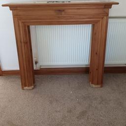 wooden fireplace surrounding 1185MM length 1030MM height. collection from b14